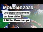 Un câlin à Didier Deschamps après le premier but face à la Suède, le geste fort des Bleus