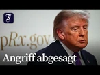 Trump sagt für Dienstag geplanten Angriff auf Iran ab
