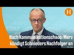 Merz will Bilger am Mittwoch zum Verkehrsminister ernennen lassen