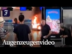 Feuer am Flughafen in Mailand gelegt