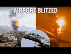 Fireballs erupt as Israel rains bombs on Houthi terror targets & airport