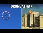 Fireball erupts as drone smashes into penthouse apartment in central Israel