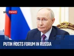 Vladimir Putin delivers remarks in meeting at St. Petersburg forum