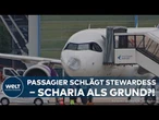 GEWALT IM FLUGZEUG: Passagier schlägt Stewardess – weil neben ihm eine Frau saß!