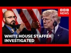 White House teleprompter accused of making $100k off Trump speech bets | BBC News