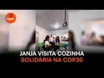 Na COP30, Janja visita cozinha solidária e se junta à dança do Boi Bumbá