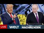 UKRAINE-KRIEG: Donald Trump will mit Putin am Dienstag über Waffenruhe sprechen | WELT Livestream