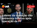 Bolsonaro de tornozeleira: Oposição do Senado cede entrevista coletiva; veja ao vivo