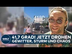DEUTSCHLAND: Hitzerekord gebrochen! Heftige Unwetter folgen nach Klima-Schock!