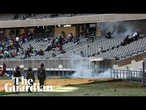 Kenyan police fire teargas to disperse mourners at Raila Odinga's public viewing