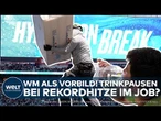 REKORDHITZE: Wenn selbst Fußballer pausieren – EGB fordert Hitzeschutz für Arbeiter!