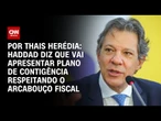 Análise: Haddad diz que vai apresentar plano de contingência respeitando o arcabouço fiscal | CNN AR