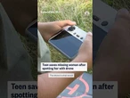 Teen saves woman after spotting her with drone