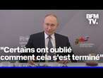 Vladimir Poutine répond à Emmanuel Macron en évoquant la retraite hivernale de l'armée de Napoléon