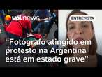 Argentina: fotógrafo atingido em protesto passou por cirurgia e está em estado grave | Amanda Cotrim