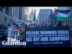 Protests in New York over attempt to deport Palestinian activist Mahmoud Khalil