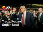 Trump vai ao Super Bowl em Nova Orleans; é a 1ª vez que um presidente americano vai ao jogo