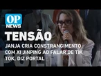 Janja cria constrangimento em encontro de Lula com Xi Jinping ao falar de Tik Tok, diz portal