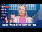 Trump's press secretary is back answering questions at White House press briefing