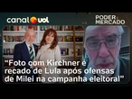 Lula dá 'tapa de luva de pelica' em Milei ao posar com Kirchner em prisão domiciliar, diz Trevisan