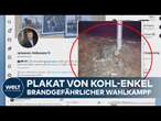 HESSEN: Plakat-Feuerattacke auf Kohl-Enkel Johannes Volkmann – CDU-Politiker entsetzt!