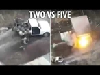 Two heroic Ukrainian soldiers defeat FIVE Russians in ground assault mission
