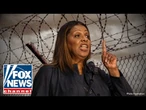 'YOU'LL BE IN PRISON!': Letitia James confronted by heckler