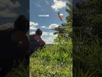 Mulher ouve pedido de socorro e encontra bode preso em cerca
