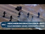 ABSCHIEBUNGEN IN USA: Gewaltsame Proteste während Razzia! Einwanderungsbehörde setzt Rauchbomben ein