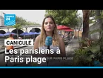 Canicule : les parisiens comptent sur Paris plage pour se rafraîchir • FRANCE 24