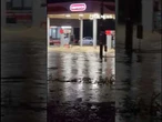 WATCH: Heavy rain in Texas causes severe flooding at gas station #shorts #texas #flood #us #storm