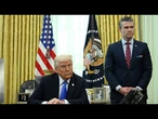 LIVE: Trump makes an announcement with Defense Secy. Hegseth | NBC News