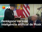 Elon Musk fecha acordo com o Pentágono para uso de inteligência artificial