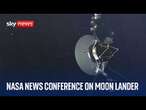 NASA and Intuitive Machines hold news conference to discuss latest mission to Moon