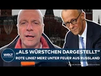 UKRAINE-KRIEG: "Krieg gegen Russland" Merz unter Feuer! Bedrohliche Worte aus dem Putin-Lager