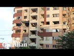 Aftermath of Tehran following Israeli strikes