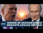 PUTINS KRIEG: Donnerschlag! Wende für Ukraine? Trump macht brisante Ansage