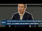 WEIDEL: Gegen alle! "Herr Scholz, eine ungeheuerliche Rede!" CDU? "Glauben Sie im Ernst Herr Merz!"