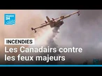 Face aux incendies, les Canadairs multiplient les interventions périlleuses • FRANCE 24