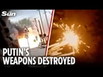 Ukraine strike causes MULTIPLE explosions after hitting ammunition truck at gas station in Luhansk
