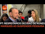 Respeitamos decisão de Nunes Marques ao suspender pesquisa, diz PT