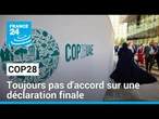 COP28: Les négociations achoppent sur la question de la sortie des énergies fossiles • FRANCE 24