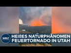 USA: Wie aus einem Film! Höllischer Feuertornado wütet durch Utah