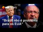 Geraldo Alckmin sobre tarifas de Trump: 'Brasil não é problema para os Estado Unidos'