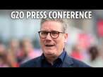 LIVE: Press conference with Prime Minister Sir Keir Starmer from the G20 summit in Rio