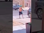 Videos show man firing AR-15 at Las Vegas homes