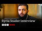 Syrian rebel leader calls for sanctions to be lifted | BBC News