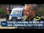 BERLIN: Zugriff vom SEK! Geiselnahme beendet! Täter überwältigt und Geisel in Sicherheit