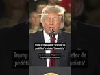 Homem interrompe discurso de Trump no Michigan e o chama de 'protetor de pedófilo'