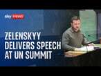 Watch live: Ukrainian President Volodymyr Zelenskyy delivers UN speech